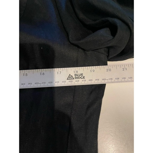 Ellen Tracy Women's Size 6 Black 100% Linen Lightweight Button Up Jacket - Picture 5 of 8